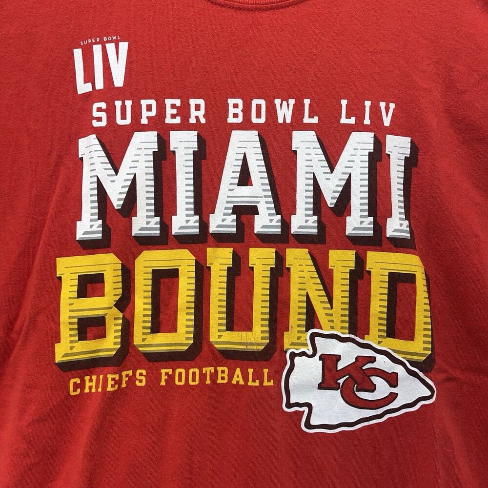 Kansas City Chiefs Shirt NFL Football Super Bowl LIV Men's XL - Picture 3 of 9